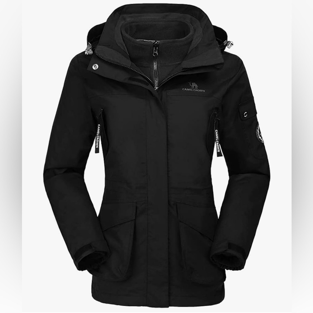 Camelcrown | Black Ski Jacket